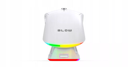 Balta optinė žaidimų pelė su įkrovimo stotele, PC, USB, Bluetooth 2.4GHz