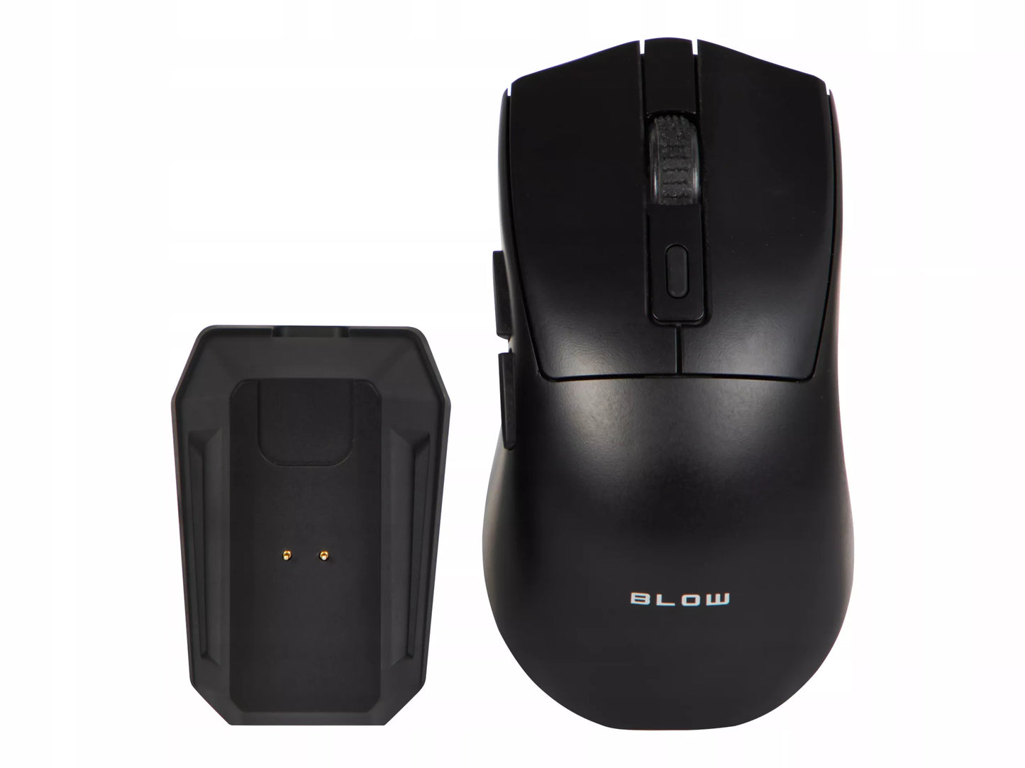 Juoda optinė žaidimų pelė su įkrovimo stotele, PC, USB, Bluetooth 2.4GHz