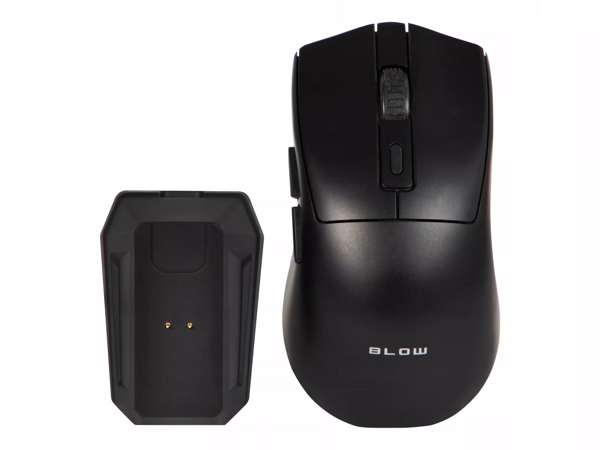 Juoda optinė žaidimų pelė su įkrovimo stotele, PC, USB, Bluetooth 2.4GHz