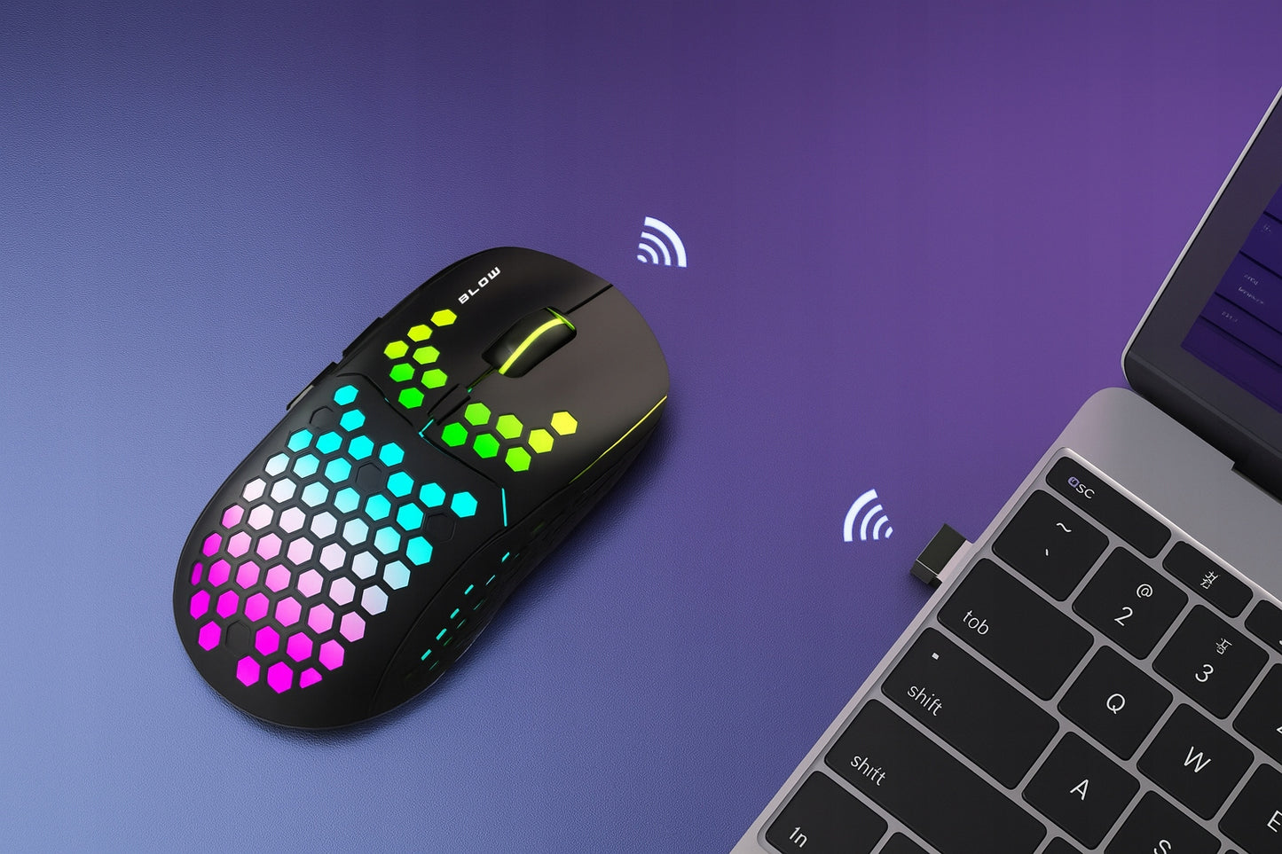 Belaidė žaidimų pelė - Neon