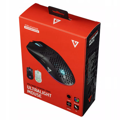 Laidinė žaidimų pelė - RGB apšvietimas - Optinis jutiklis 12400 DPI