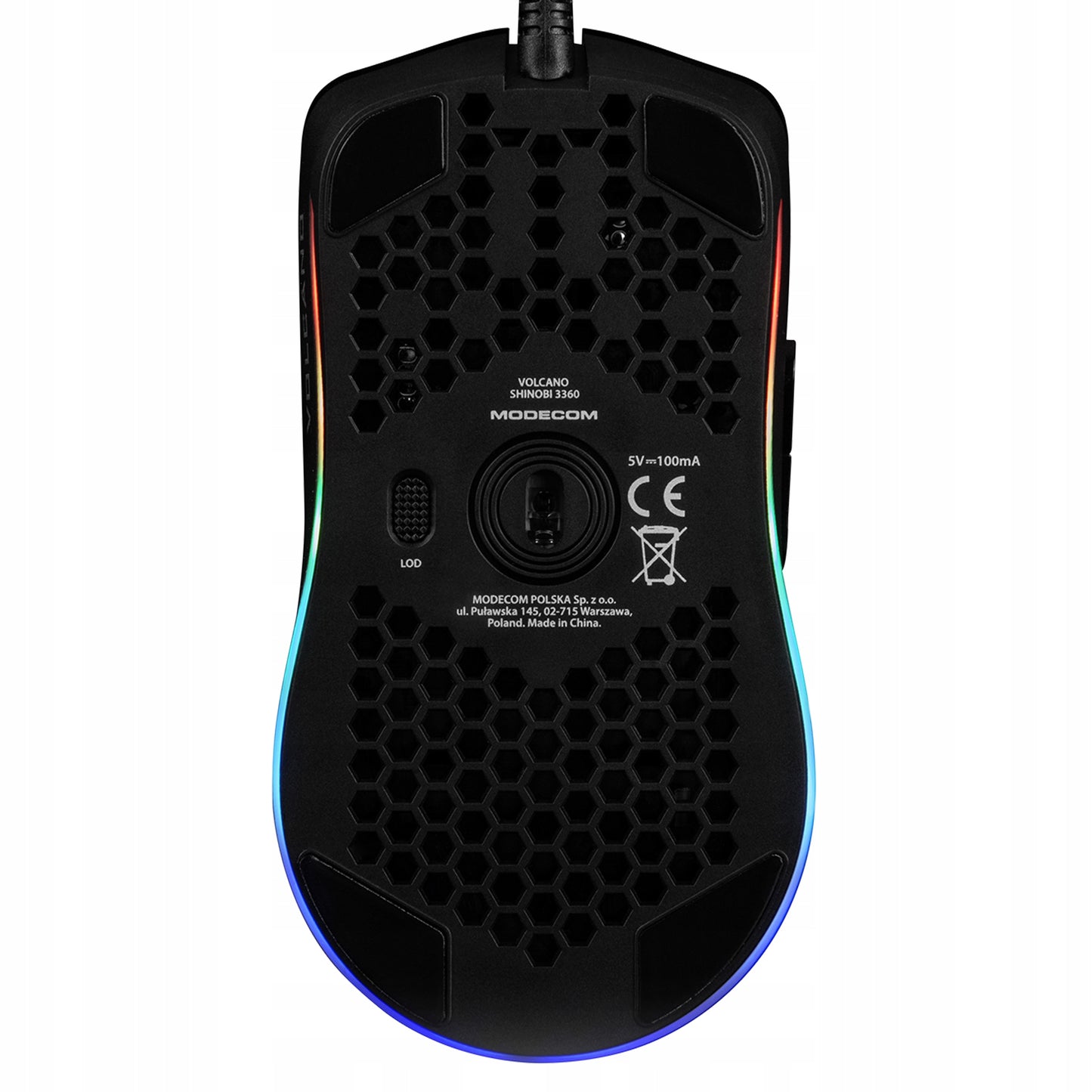 Laidinė žaidimų pelė - RGB apšvietimas - Optinis jutiklis 12400 DPI