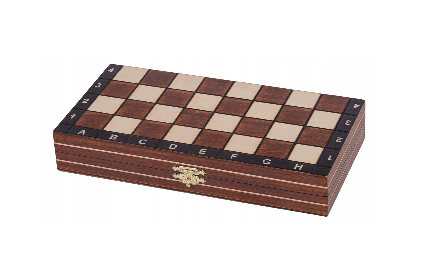 Magnetinė šachmatų lenta – medinė, 26,5 x 26,5 cm