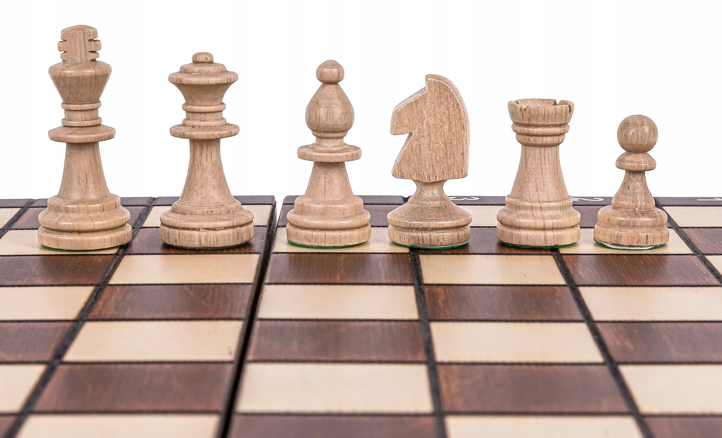 Magnetinė šachmatų lenta – medinė, 26,5 x 26,5 cm