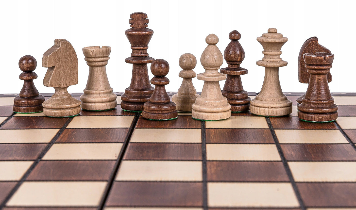 Magnetinė šachmatų lenta – medinė, 26,5 x 26,5 cm