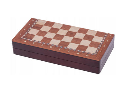 Magnetinė šachmatų lenta – medinė, 28,7 x 28,7 cm