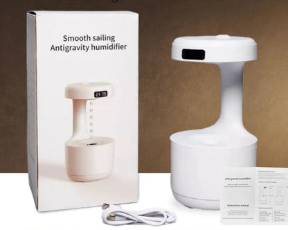 Antigravitacinis Lietaus Oro Drėkintuvas su LED Ekranu ir Aromaterapija