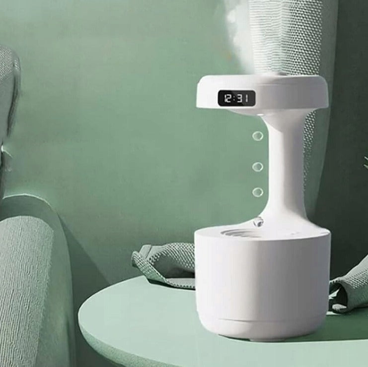 Antigravitacinis Lietaus Oro Drėkintuvas su LED Ekranu ir Aromaterapija