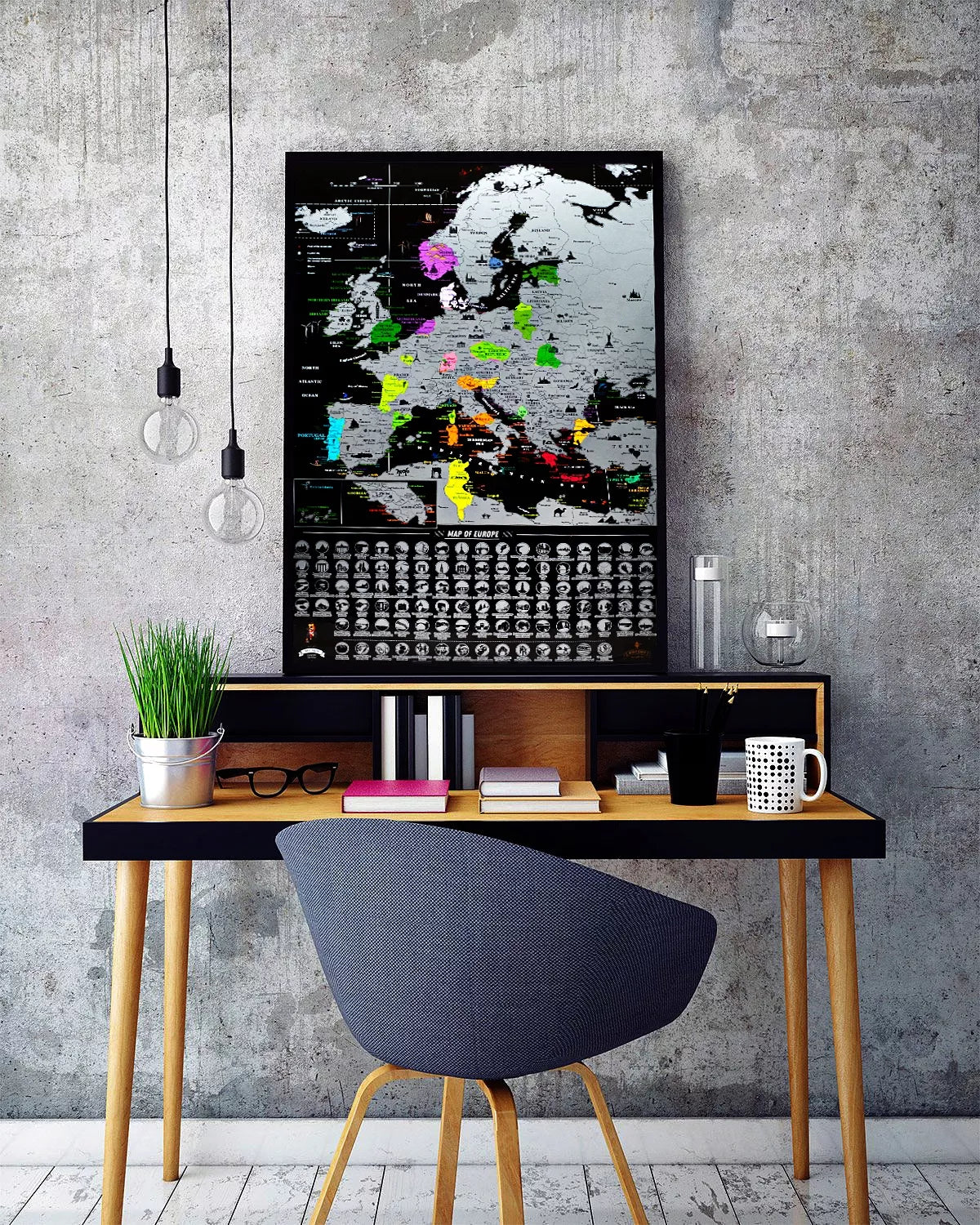 Nutrinamas Europos žemėlapis (dovana)