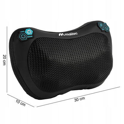 Masažuojanti pagalvė su šildymo funkcija – nugaros ir kaklo masažuoklis