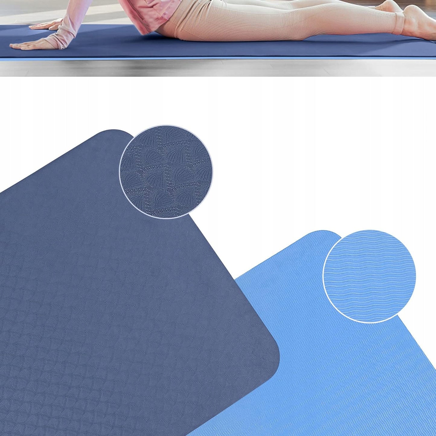 Neslystantis jógos mankštos kilimėlis sporto salei, treniruotėms TPE 180