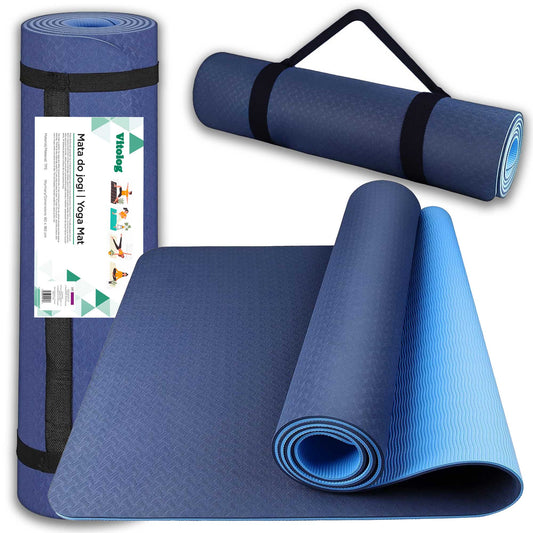 Neslystantis jógos mankštos kilimėlis sporto salei, treniruotėms TPE 180