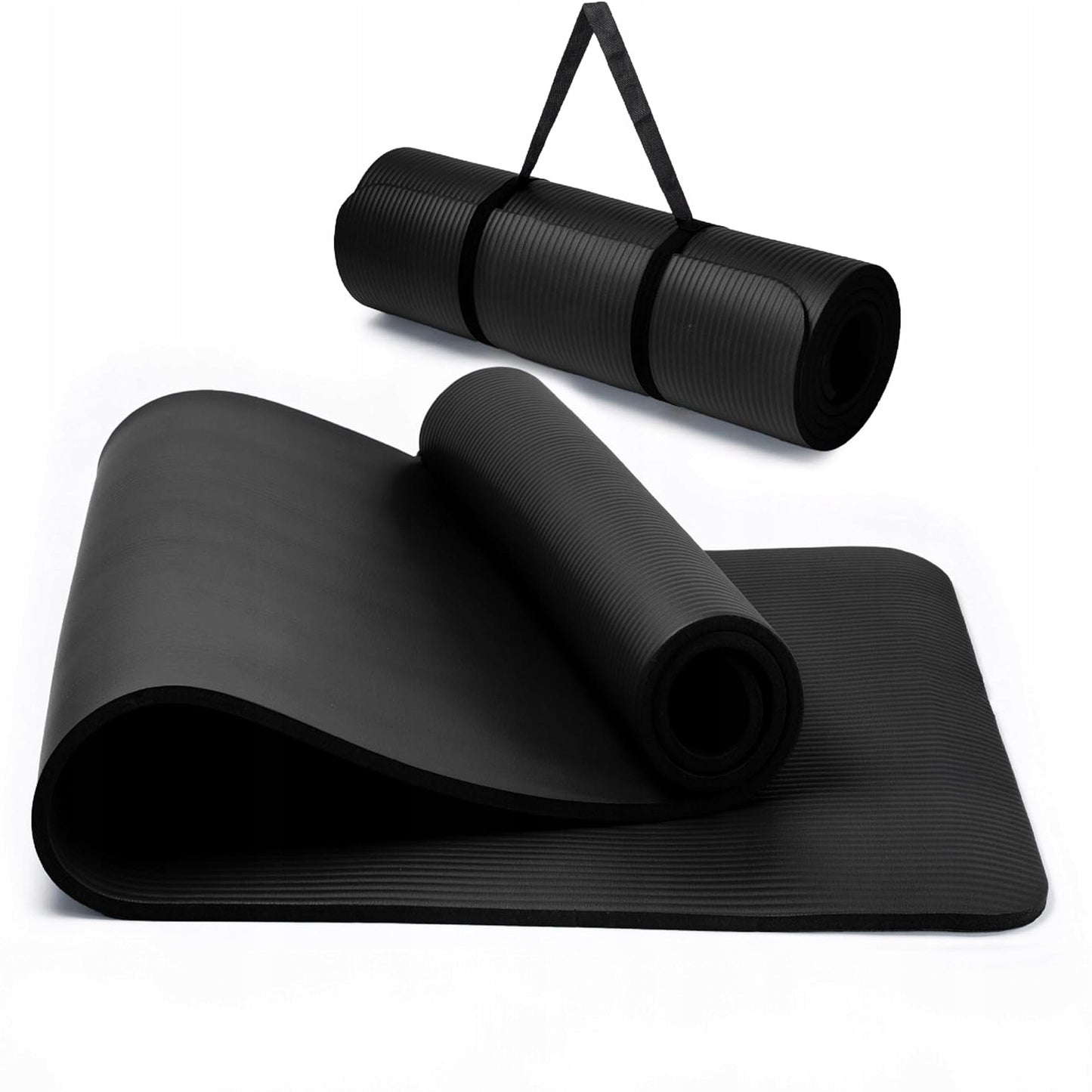 Guminis jogos ir pilateso kilimėlis treniruotėms sporto salėje