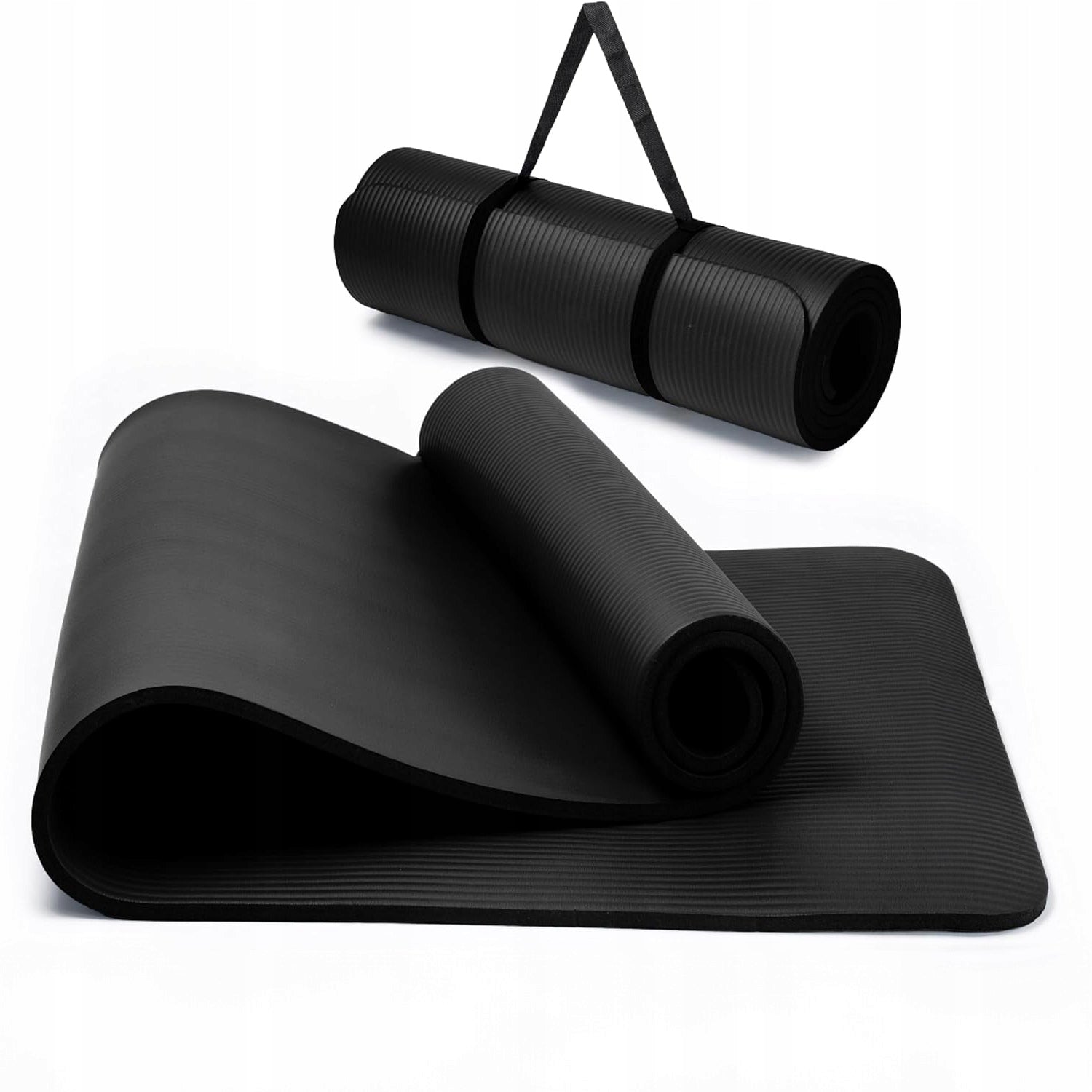 Guminis jogos ir pilateso kilimėlis treniruotėms sporto salėje