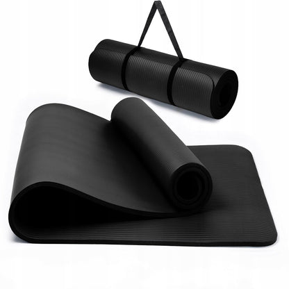 Guminis jogos ir pilateso kilimėlis treniruotėms sporto salėje