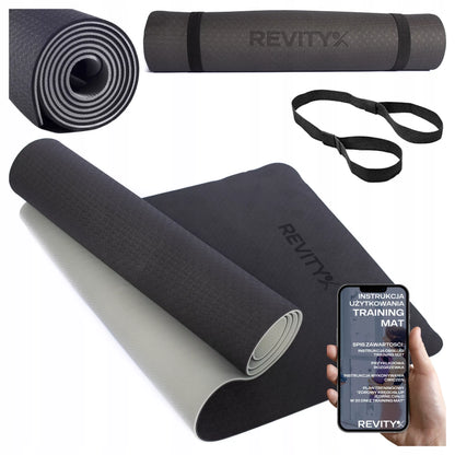 Yogi Storas Neslystantis Patvarus kilimėlis Fitnesui, Crossfitui, Gimnastikai
