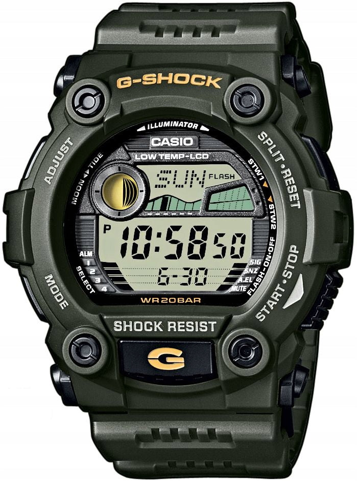 Vyriškas Laikrodis Casio G-Shock G-7900-3DR – Atsparumas ir Lauko Funkcijos