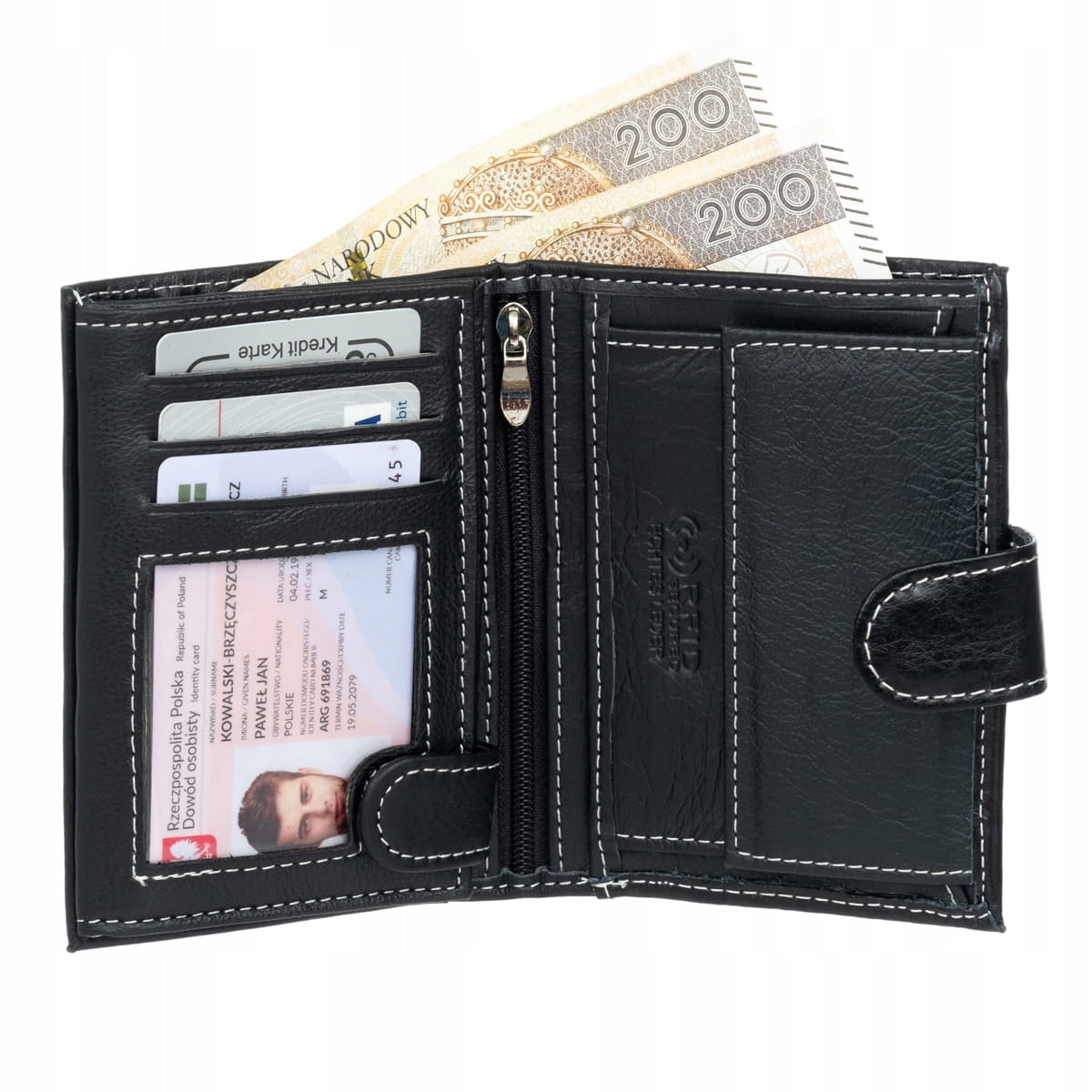 Vyriškas Dovanų Rinkinys: Odinė Piniginė ir Krynicki Diržas 115 cm