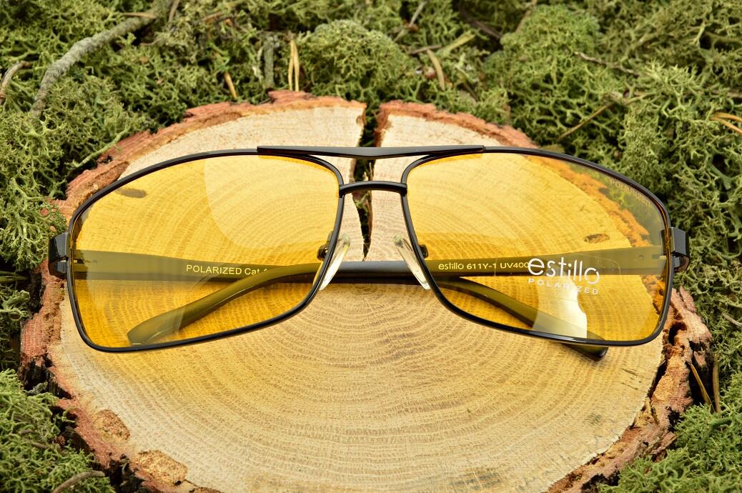 Vyrai Naktinio Vairavimo Akiniai Vairuotojams Poliarizuoti ESTILLO Prekės ženklo + DOVANOS