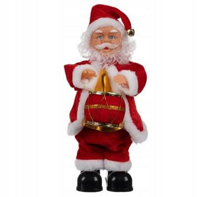 Kalėdos figūrėlė groja, šoka 30cm 3xAA