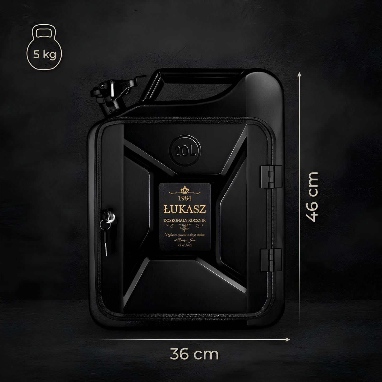 Mini baras kanistre su asmenine graviruote