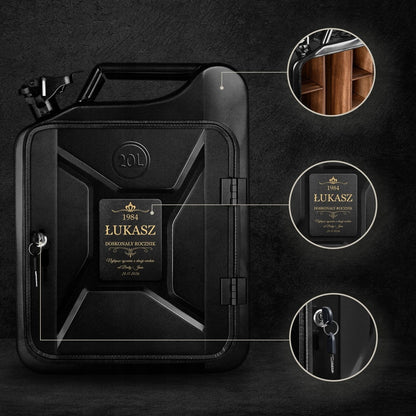 Mini baras kanistre su asmenine graviruote