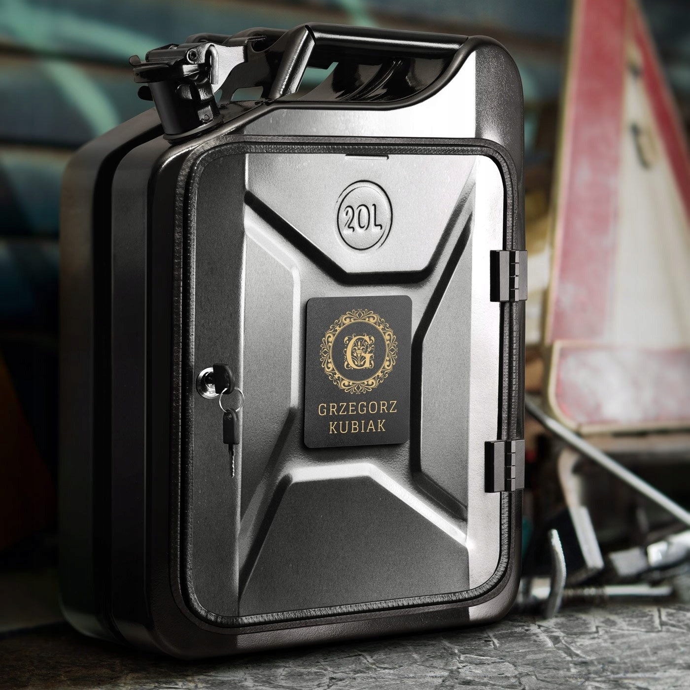 Mini baras kanistre su asmenine graviruote