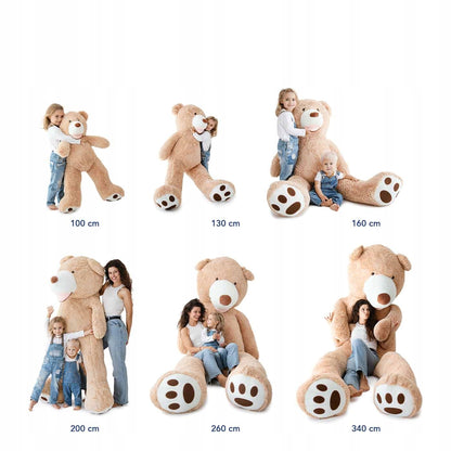 Milžiniškas pliušinis meškinas 100cm - didelis minkštas žaislas