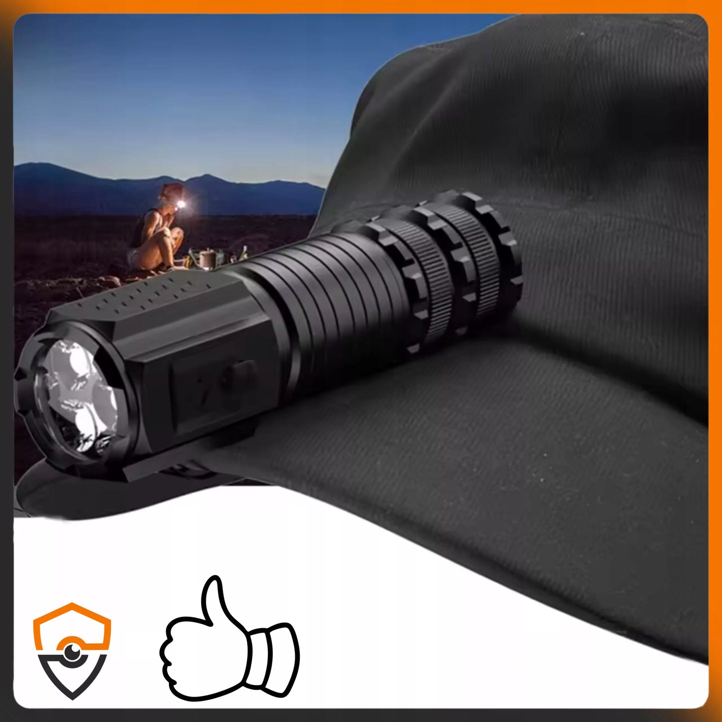 Galinga mini taktinė LED žibintuvėlis su įkraunama baterija, kišeninis, magnetinis, metalinis