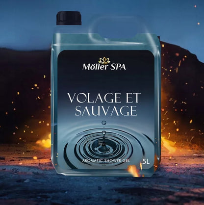 Möller SPA VOLAGE ET SAUVAGE DUŠO GELIS SU KVEpalų KVAPAS VYRAMS 5L