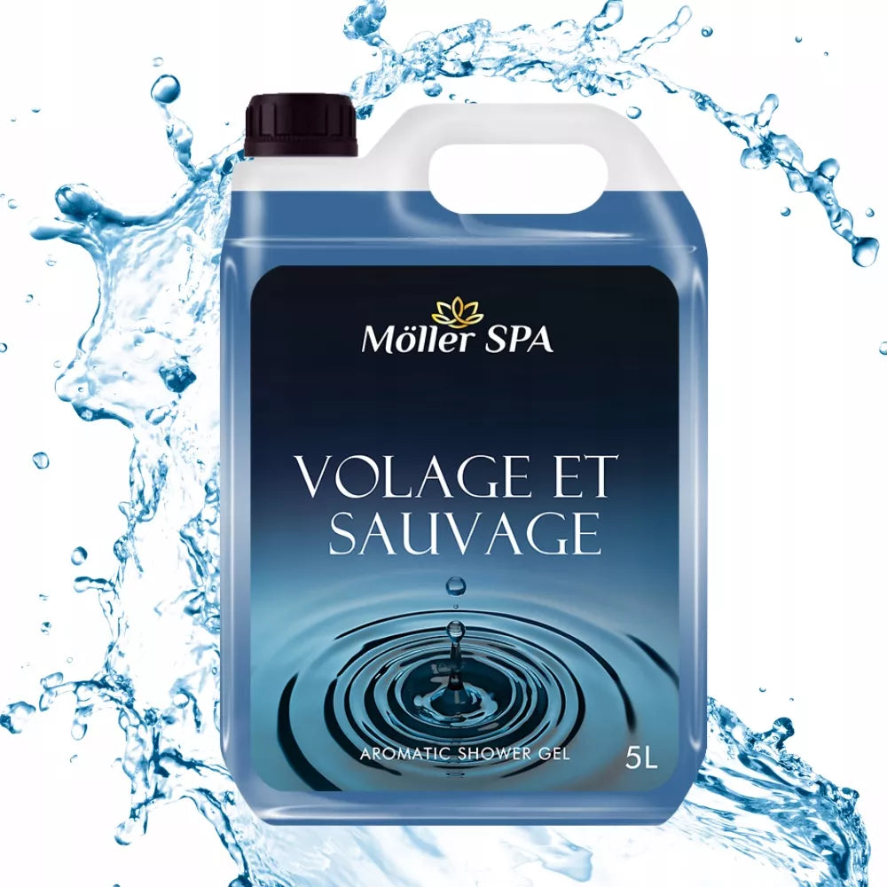 Möller SPA VOLAGE ET SAUVAGE DUŠO GELIS SU KVEpalų KVAPAS VYRAMS 5L