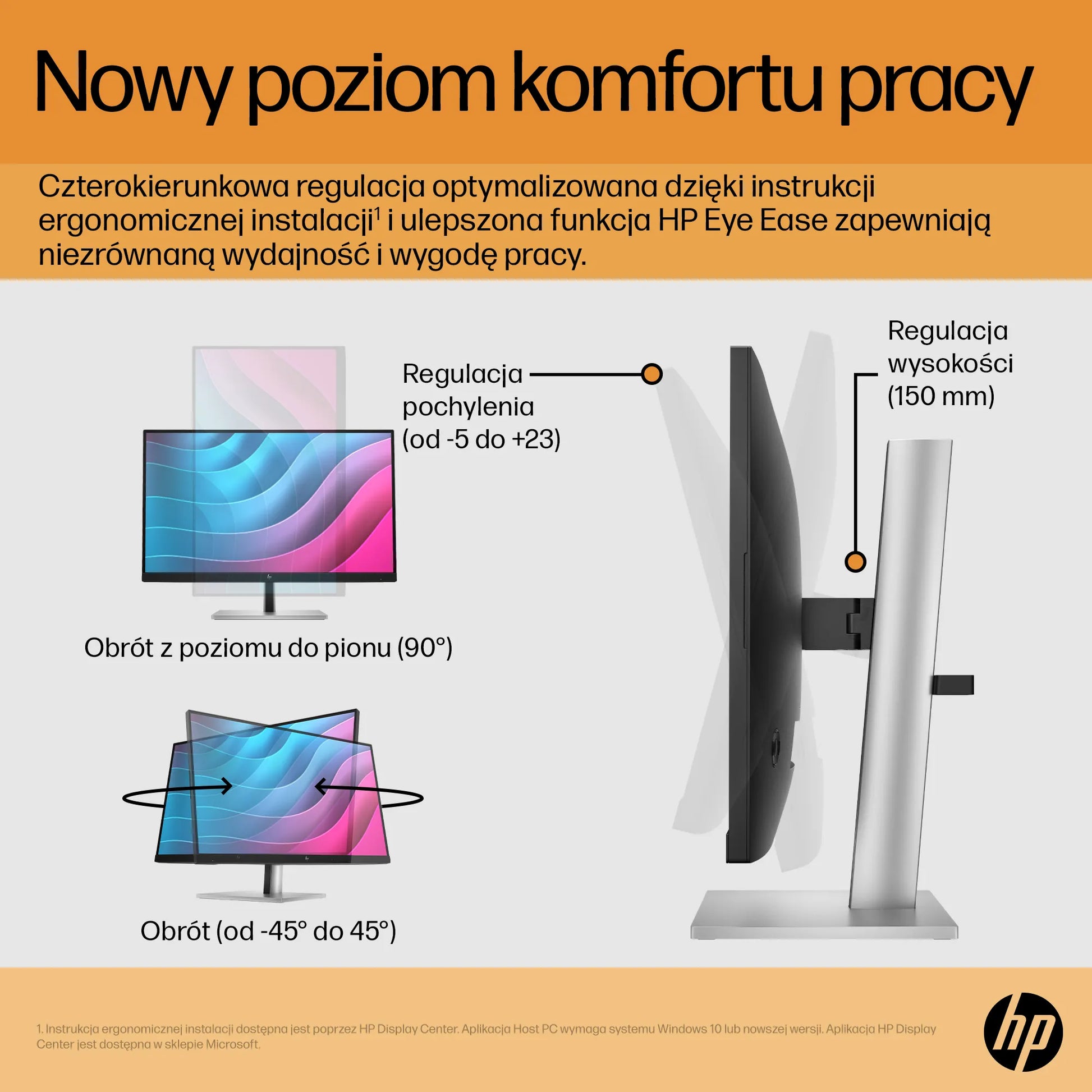 LED monitorius HP E24 G5 23,8" 1920x1080 IPS 75Hz HDMI DP kabeliai A klasė