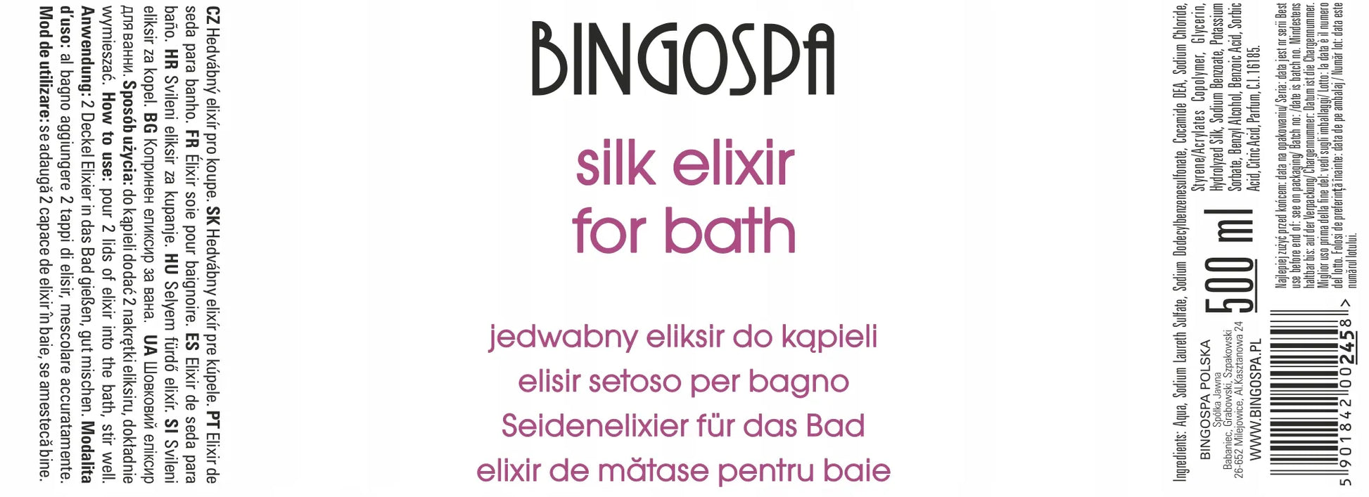 BINGOSPA kosmetikos rinkinys su šilku dovanai