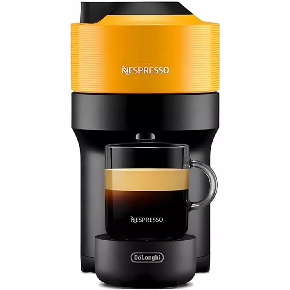 Kapsulinis kavos aparatas Nespresso Vertuo Pop, geltonas
