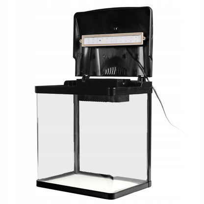 MODERNA AKVARIO SISTEMA SUNSUN 19L – ELEGANTIŠKAS DIZAINAS, JUODAS KORPUSAS