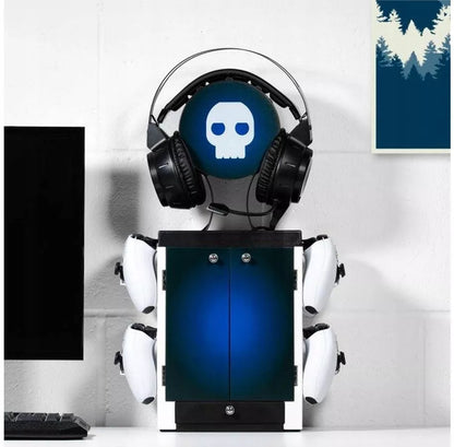 PS5 stovas / pagrindas – 4 padėklams, 10 žaidimams, 1 ausinėms