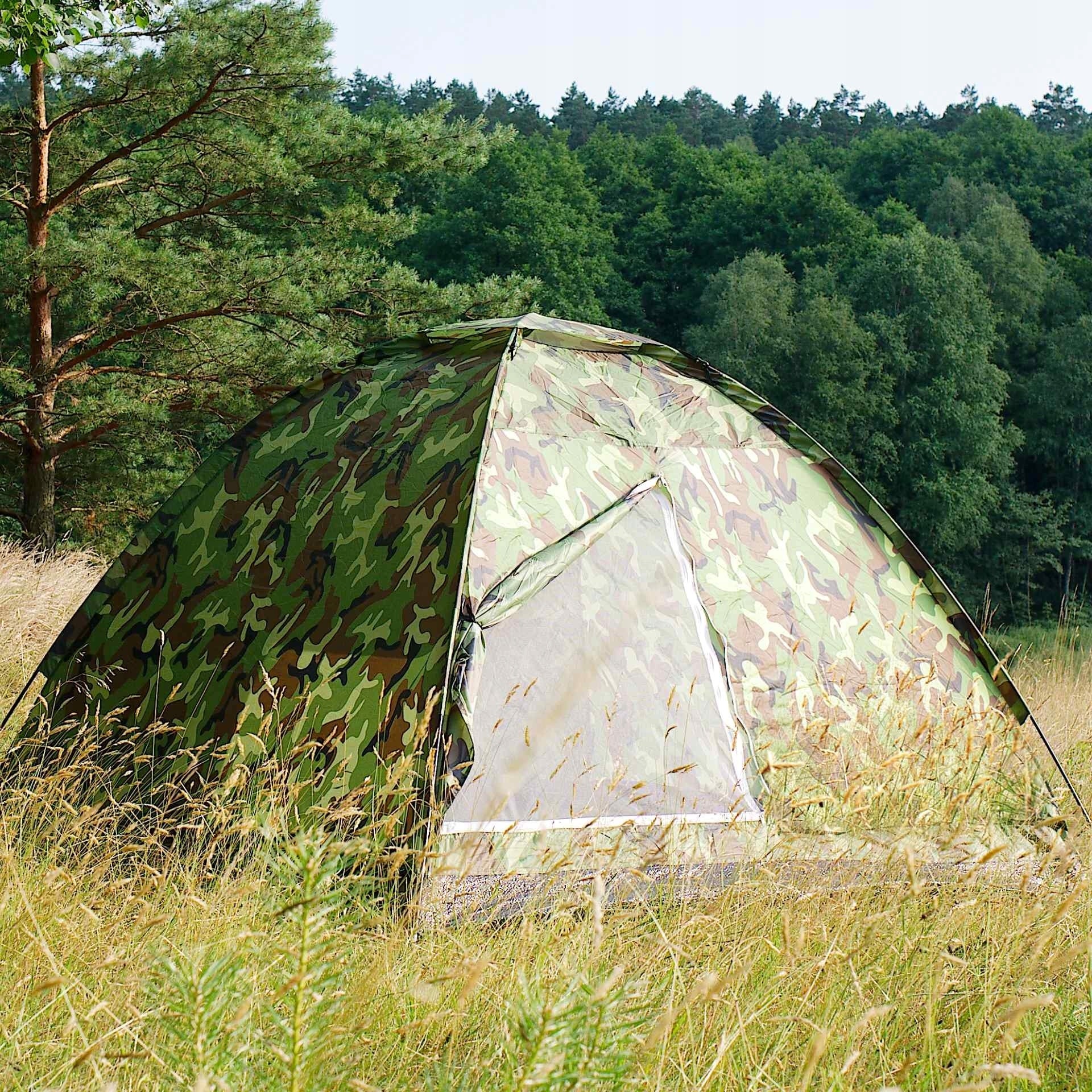 2 Asmenų Kempingo Palapinė MORO su Tinkleliu Nuo Uodų CAPTAIN MIKE
