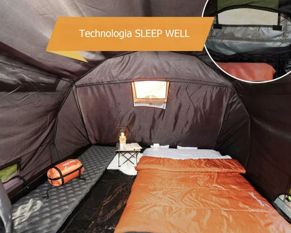 Palapinė VIBRA CAMPING HAVANA XXL 4 asmenims 5000mm su integruota grindimis