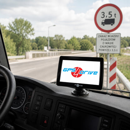 GPS Navigacija 7 colių Sunkvežimiams, Autobusams ir Lengviesiems Automobiliams – Gps4Drive 798 (ES Žemėlapiai)