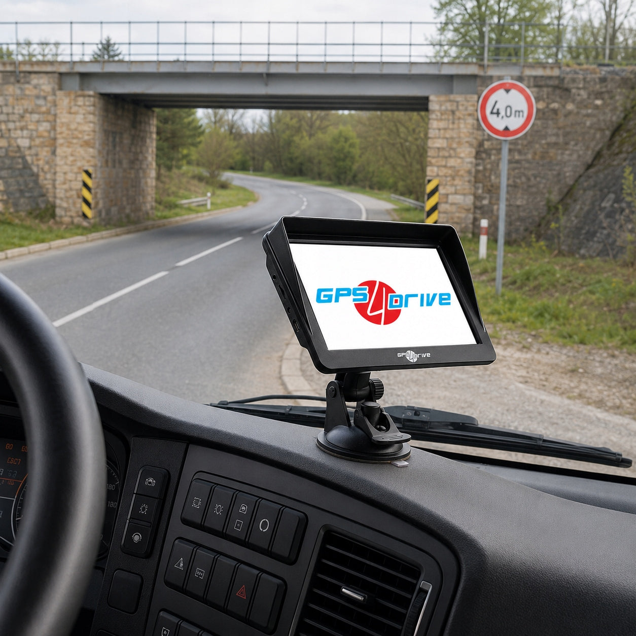 GPS Navigacija 7 colių Sunkvežimiams, Autobusams ir Lengviesiems Automobiliams – Gps4Drive 798 (ES Žemėlapiai)