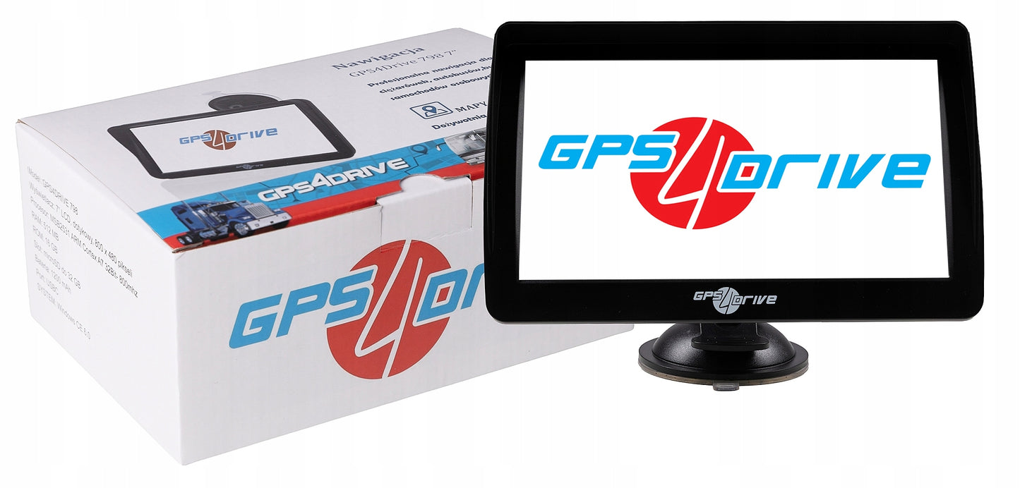 GPS Navigacija 7 colių Sunkvežimiams, Autobusams ir Lengviesiems Automobiliams – Gps4Drive 798 (ES Žemėlapiai)