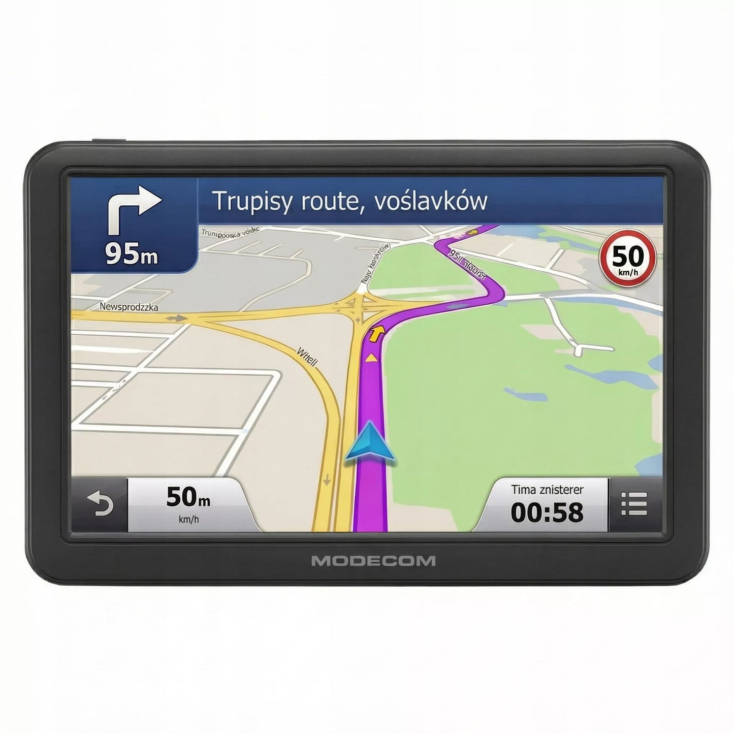GPS navigacija sunkvežimiams 17,8 cm TRUCK USB-C ir greičio matuokliais 2026