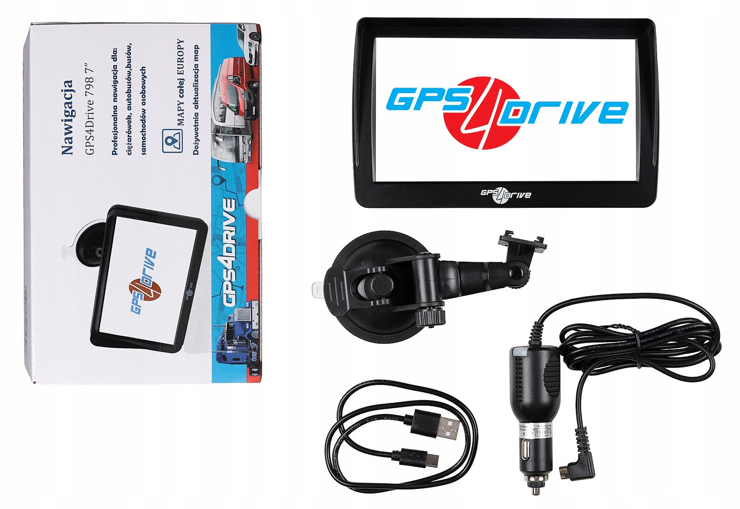 GPS navigacija 7 iGO Primo Truck EU Sunkvežimiams, TIR, Autobusams Gps4Drive 798