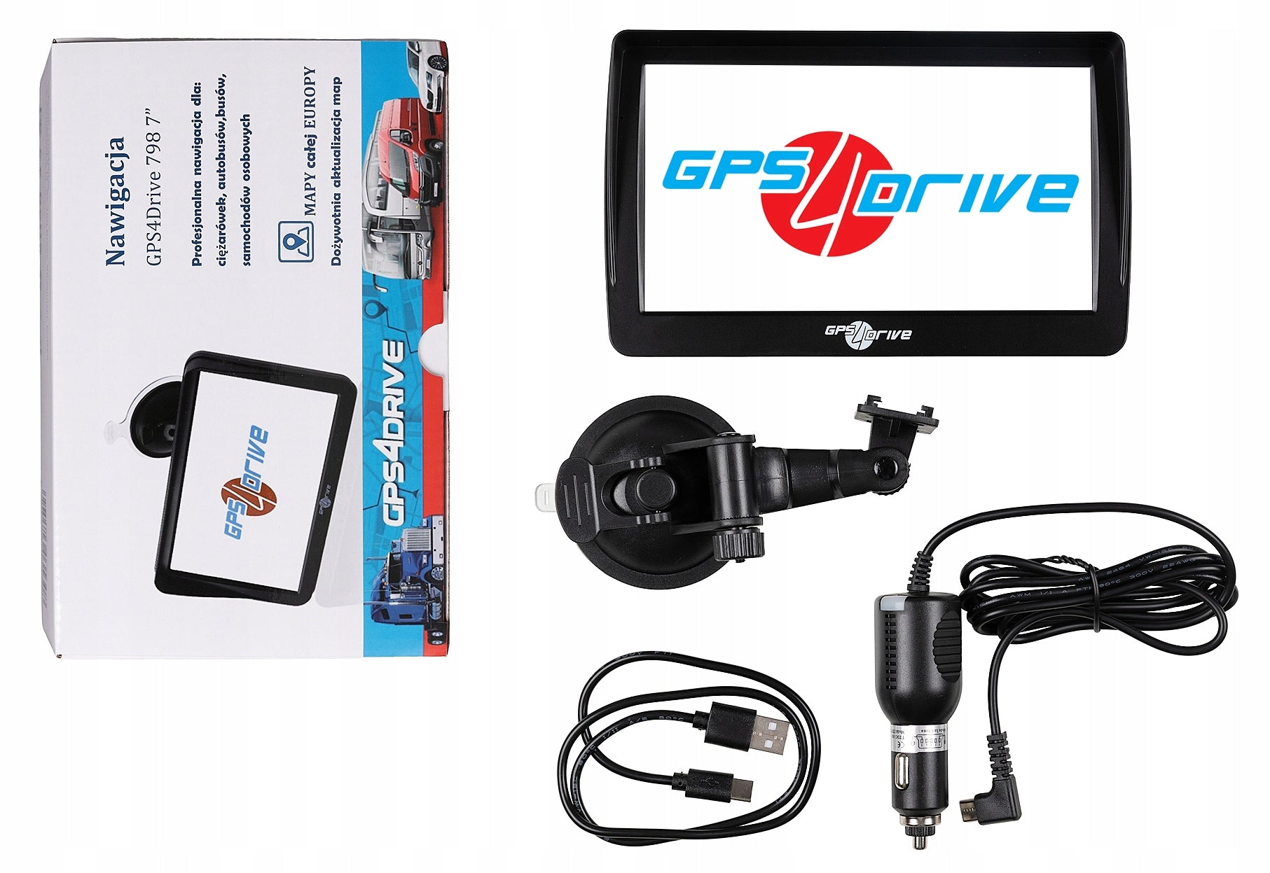 GPS navigacija 7 iGO Primo Truck EU Sunkvežimiams, TIR, Autobusams Gps4Drive 798