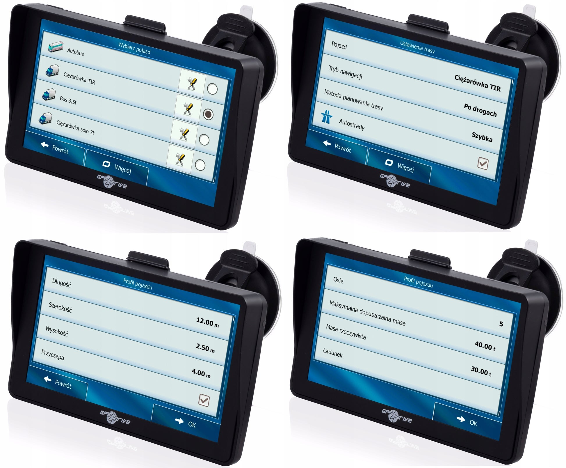 GPS Navigacija 9" iGO Primo Sunkvežimiui, Autobusui Gps4Drive 799