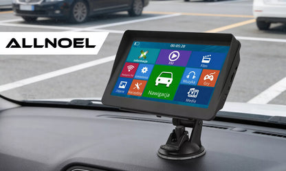 Automobilinė GPS navigacija sunkvežimiams – 7", su įdiegtais Europos autobusų žemėlapiais