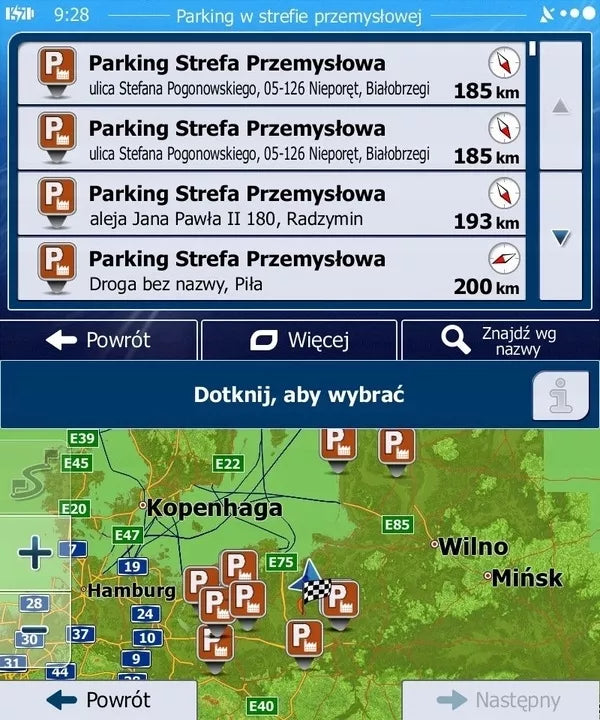 Automobilinė GPS navigacija sunkvežimiams – 7", su įdiegtais Europos autobusų žemėlapiais