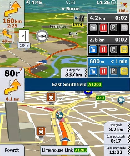 Automobilinė GPS navigacija sunkvežimiams – 7", su įdiegtais Europos autobusų žemėlapiais