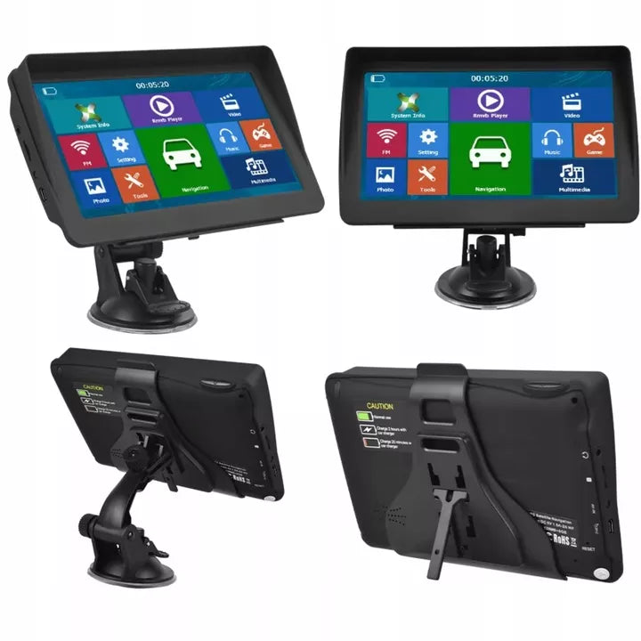 Automobilinė GPS navigacija sunkvežimiams – 7", su įdiegtais Europos autobusų žemėlapiais