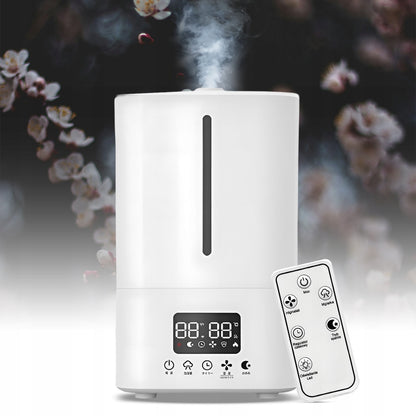 Ultragarsinis išmanusis oro drėkintuvas 25 W - 5l su nuotolinio valdymo pulteliu, aromaterapija